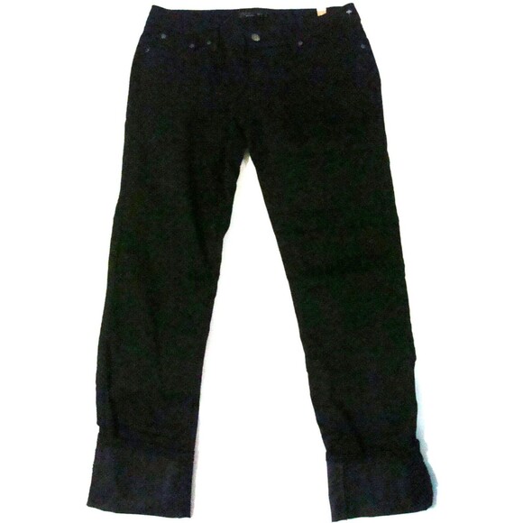New NWT Womens 8 29 Prana Kara Jeans Skinny Black Out Cuffed Stretch Organic - Picture 1 of 7
